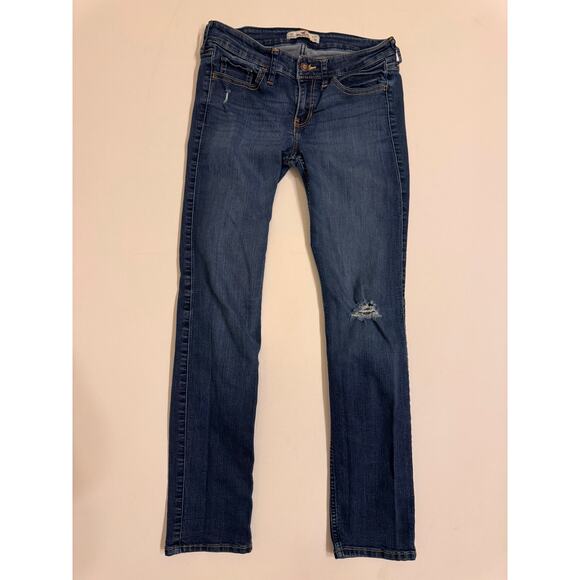 Hollister Women's Skinny Jeans Distressed Size 5S 27.5" Inseam Denim Stretch - Picture 1 of 6